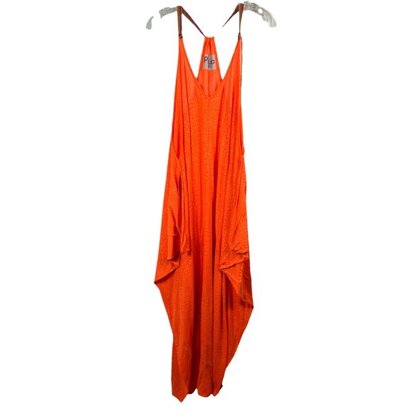 OS Pitusa made in Peru Neon Orange beach cover-up dress - Picture 4 of 5
